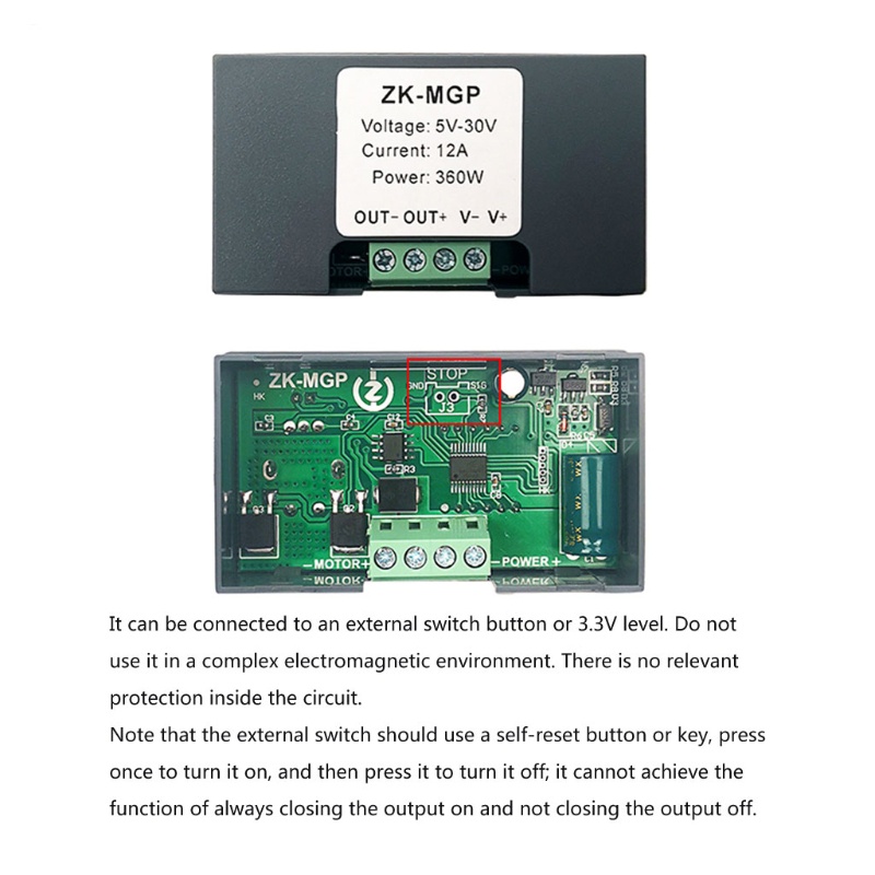 Bộ Điều Chỉnh Tốc Độ Mô Đun Xoay Không Bước PWM