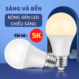 Bóng đèn Led 3w 5w 7w 9w 10w 12w 15w 20w bup tròn A bulb tiết kiệm điện kín chống nước