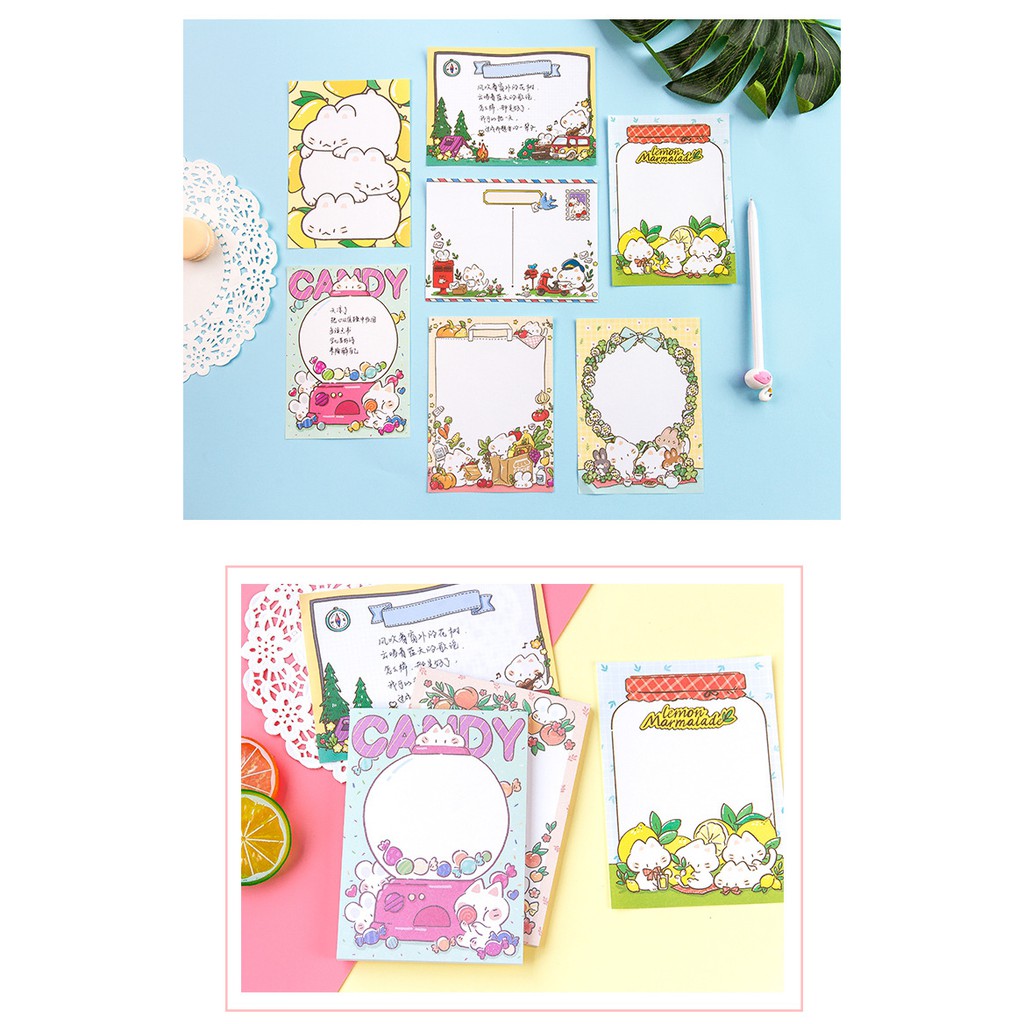 Note Pad Memo Pad Giấy Nhớ Mèo Lemon Marmalade