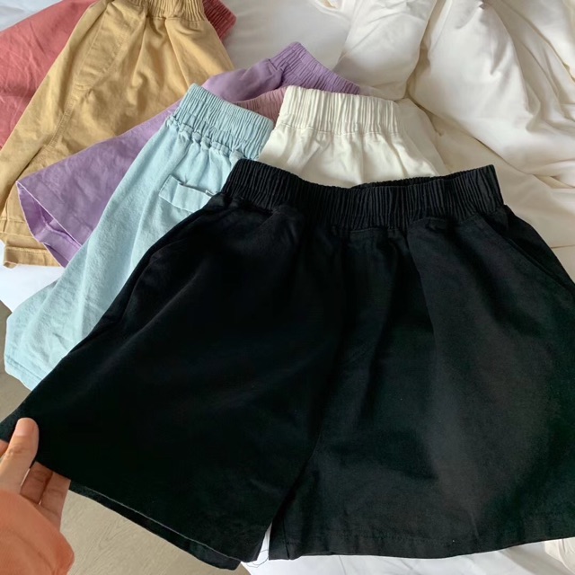 Quần short thô basic