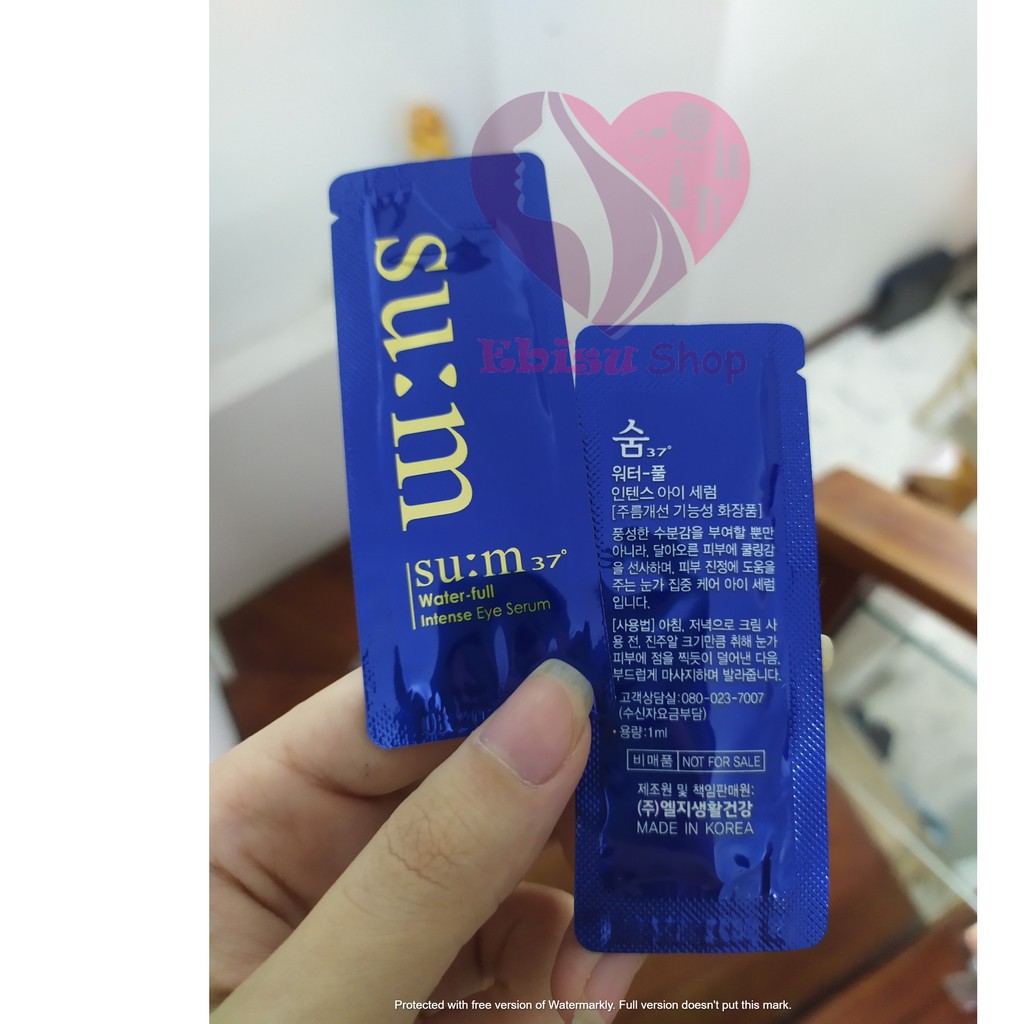 10 gói tinh chất siêu cô đặc mờ thâm nhăn sần vùng mắt Sum37 Intense Eye Serum