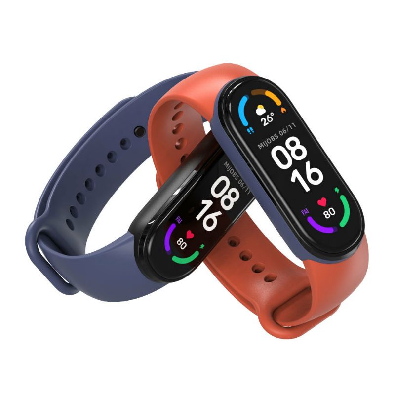 Dây đeo miband Mijobs phối màu Xiaomi Miband 5 Xiaomi Miband 6