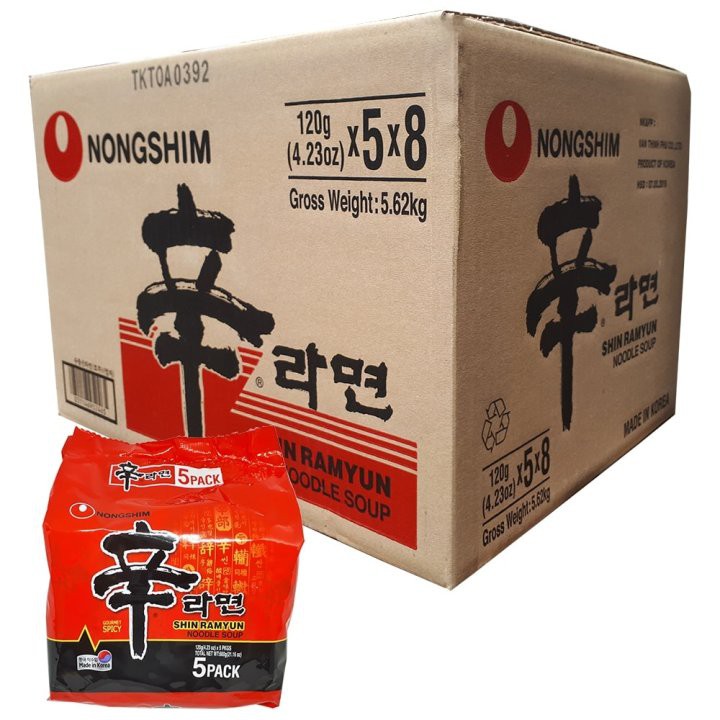 Giá Sỉ 1 Thùng Mì Nongshim Shin Ramyun - Hàn Quốc