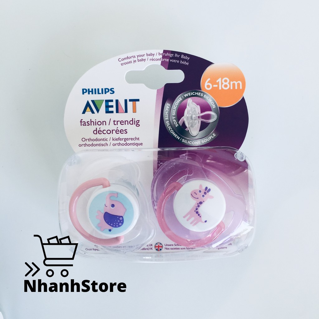 Ty Ngậm Philips Avent cho bé 6-18 tháng. Sản xuất tại Anh
