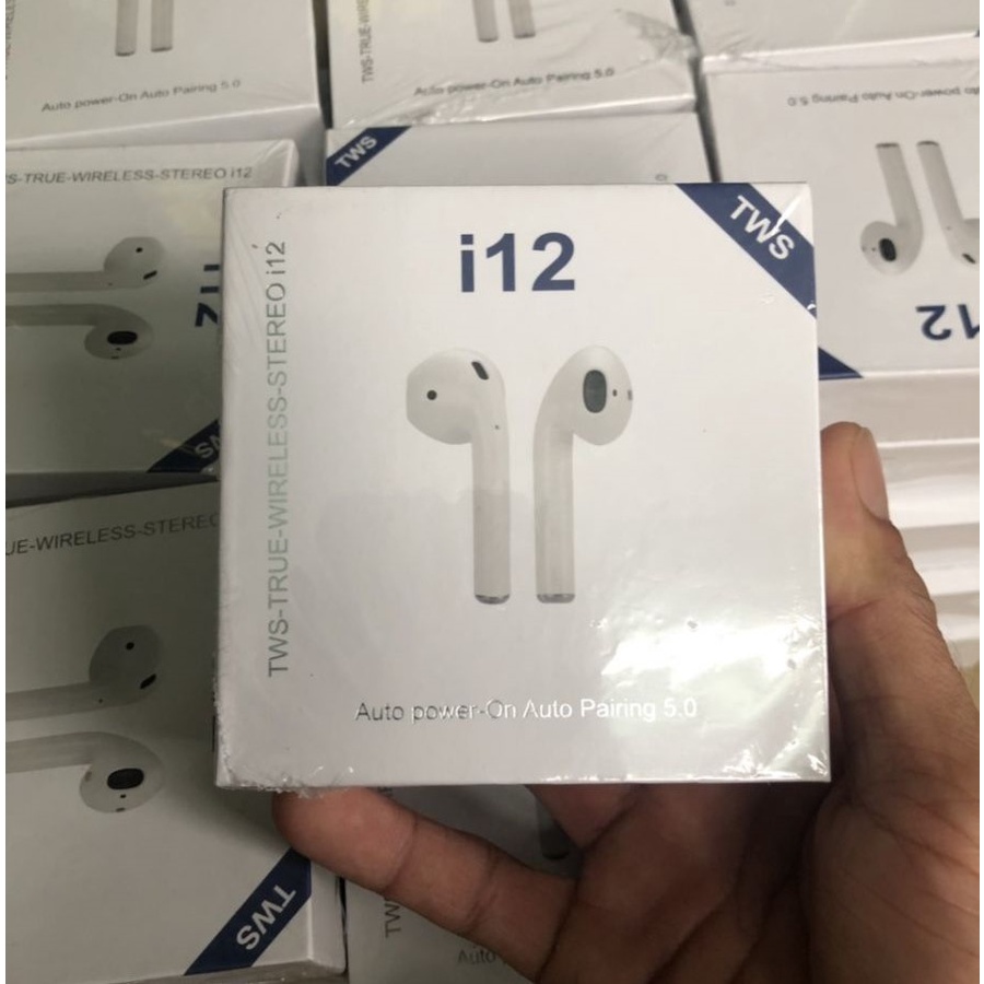 Tai nghe Bluetooth không dây i12 TWS 5.0  bản Quốc tế âm thanh chuẩn HIFI