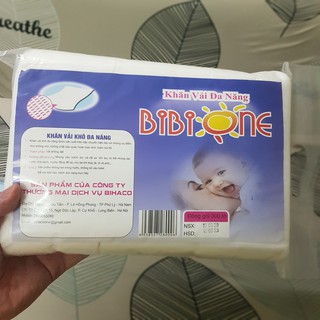 Khăn vải khô đa năng 300 tờ BiBiOne
