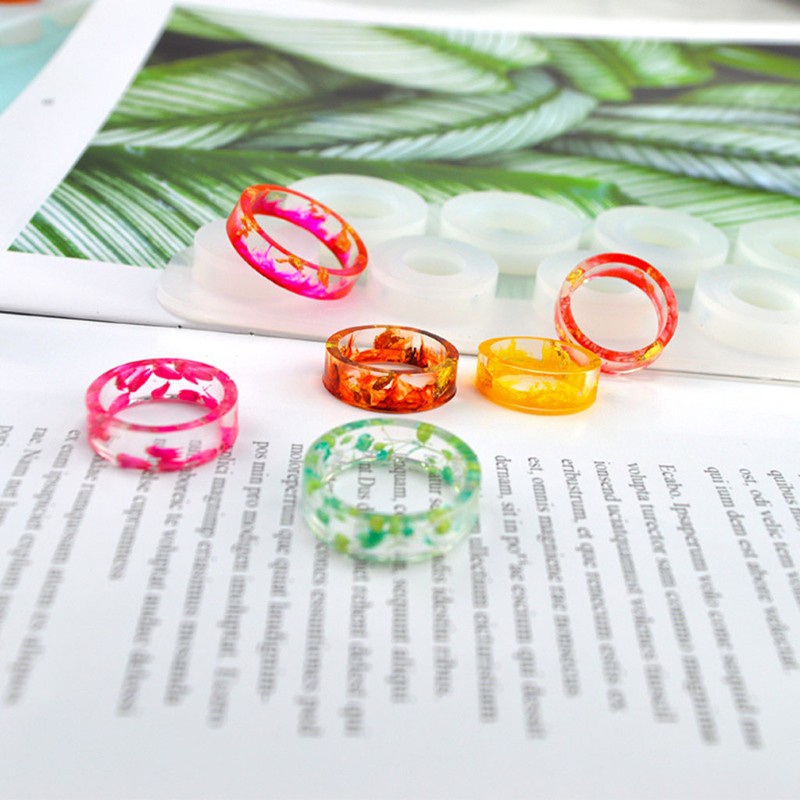 Khuôn silicon làm nhẫn epoxy resin diy