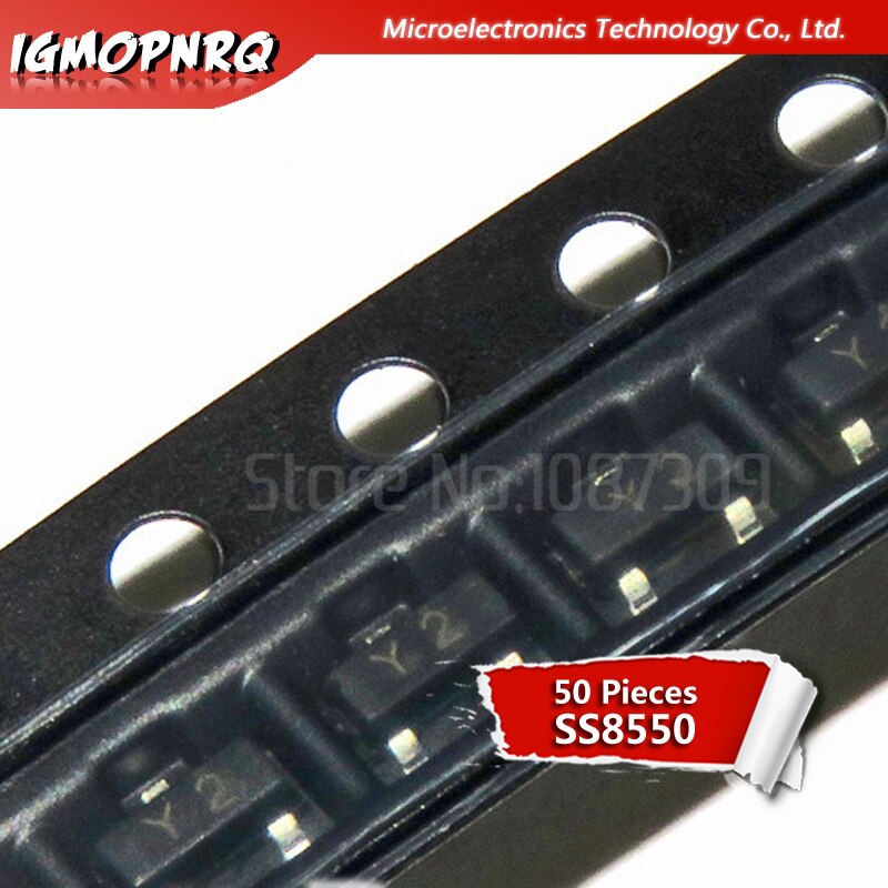 100 linh kiện điện tử SS8550 S8550 Y2 BJT 625mW 25V 1500mA SMD SOT23-3