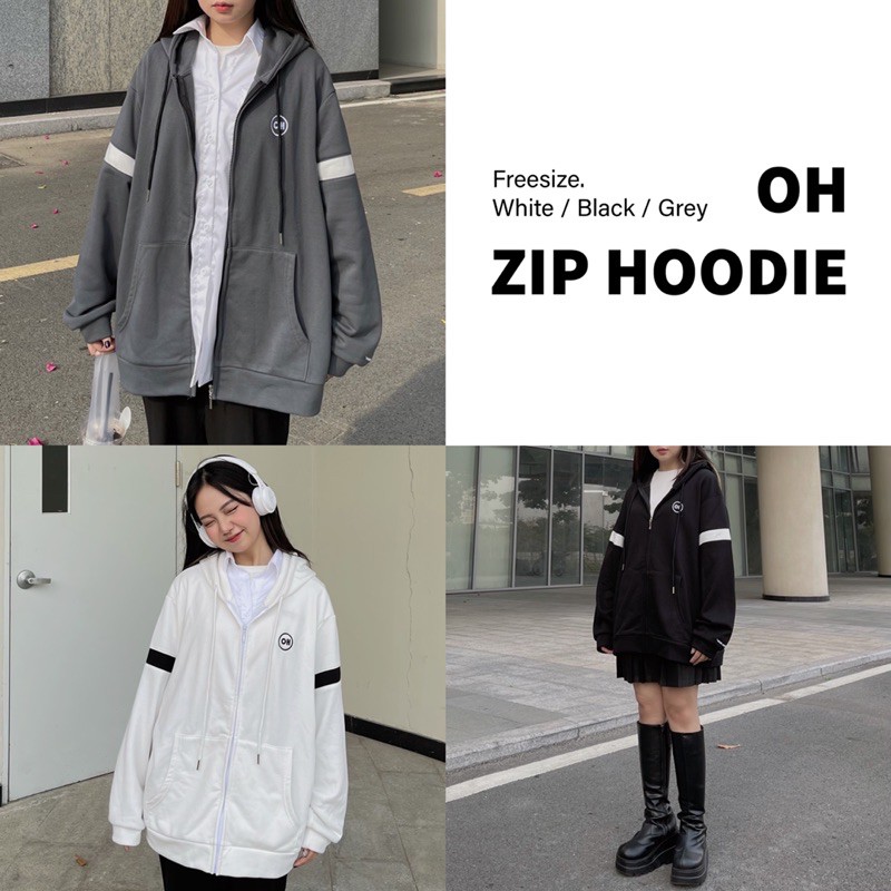 ÁO KHOÁC VIỀN TAY OHOH (OH ZIP HOODIE)