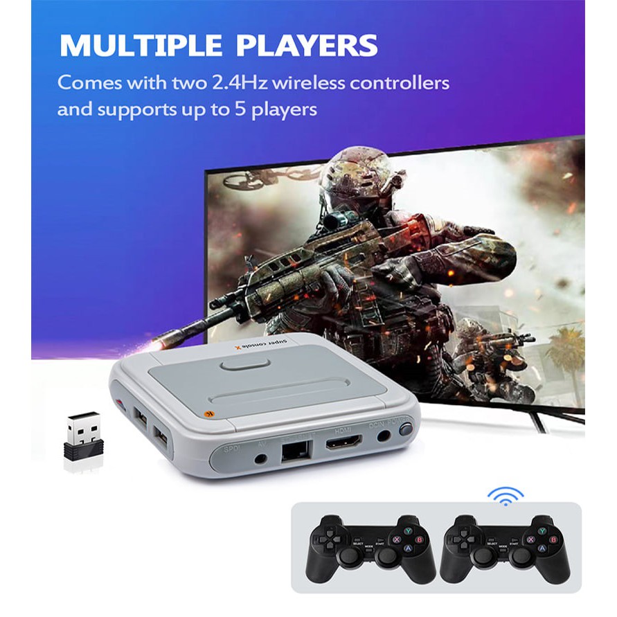 Máy Chơi Game Super Console X Tích Hợp 30000+ Games PSP/PS1/N64/Dreamcast... , Máy Chơi Game Cầm Tay