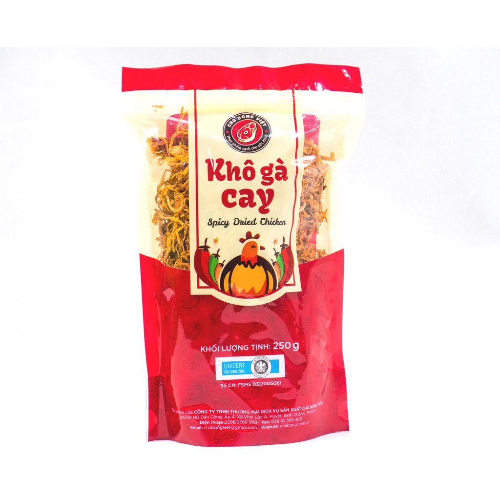 Khô gà cay Chà Bông Việt gói 250g