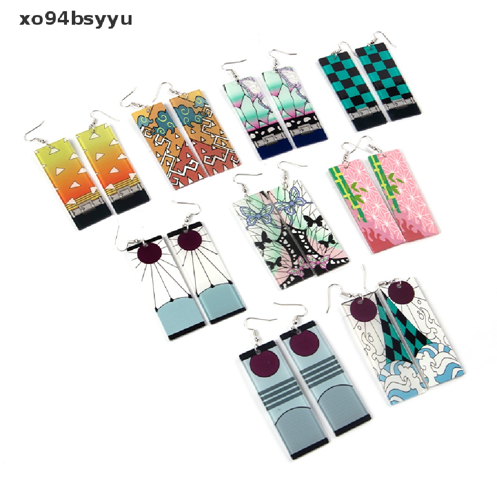 Khuyên Tai Dáng Tròn xo94bsyyu Bằng Acrylic Phong Cách Anime Cho Nữ