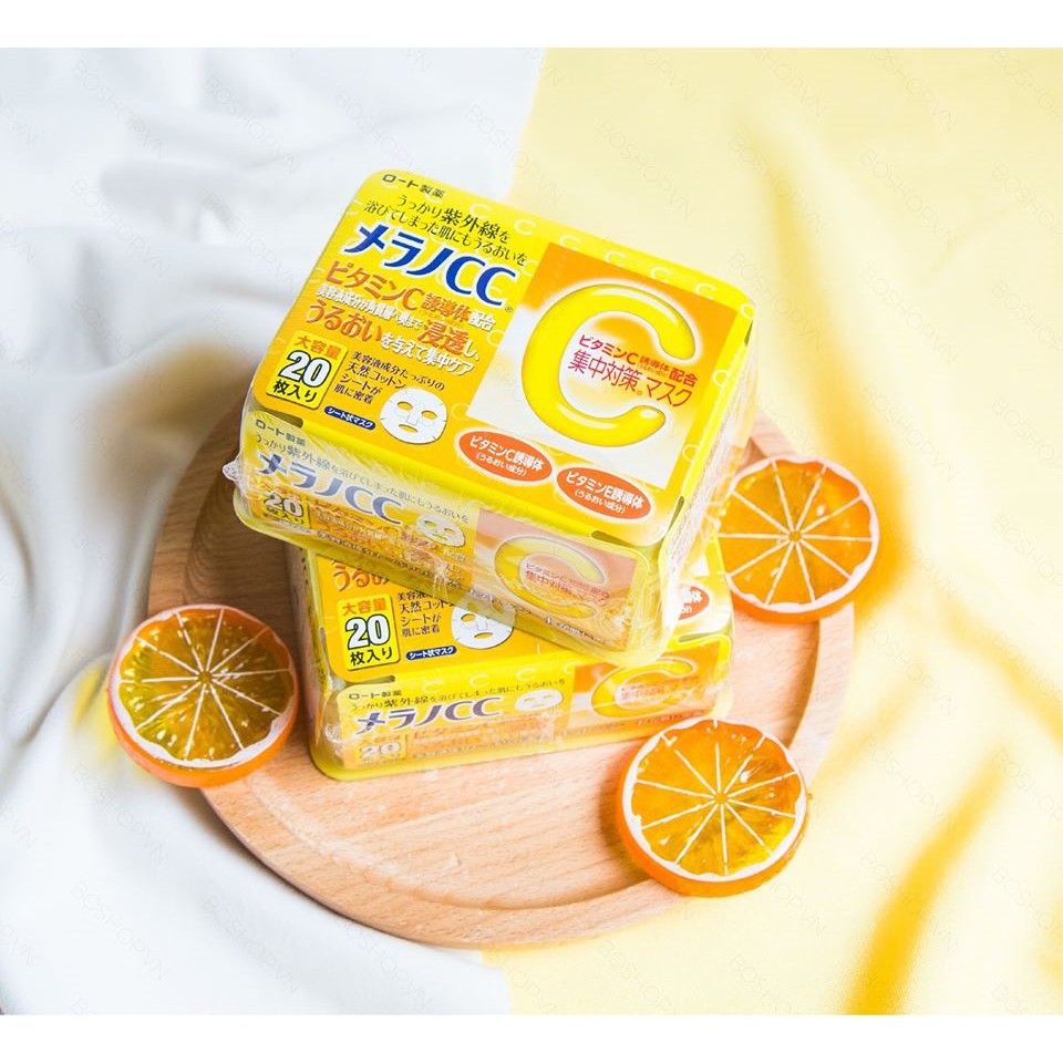 Mặt nạ giấy CC Melano Nhật