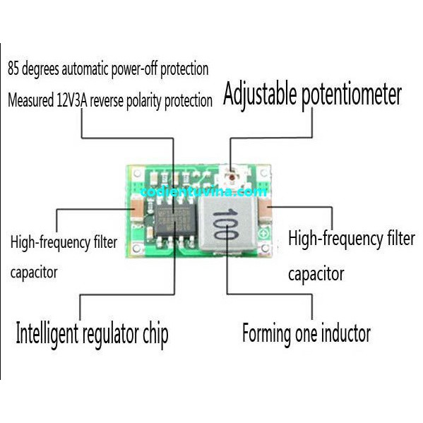 Mạch hạ áp siêu nhỏ 1.8A