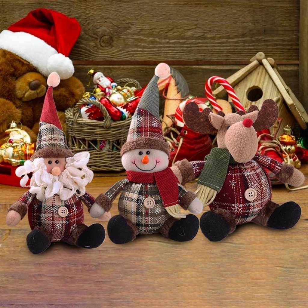 Búp Bê Treo Trang Trí Cây Thông Giáng Sinh Hình Tuần Lộc / Ông Già Noel