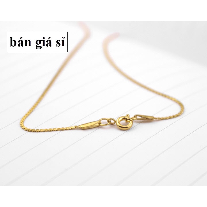 Dây chuyền nữ titan sợi mảnh vô cực - DCTT22002