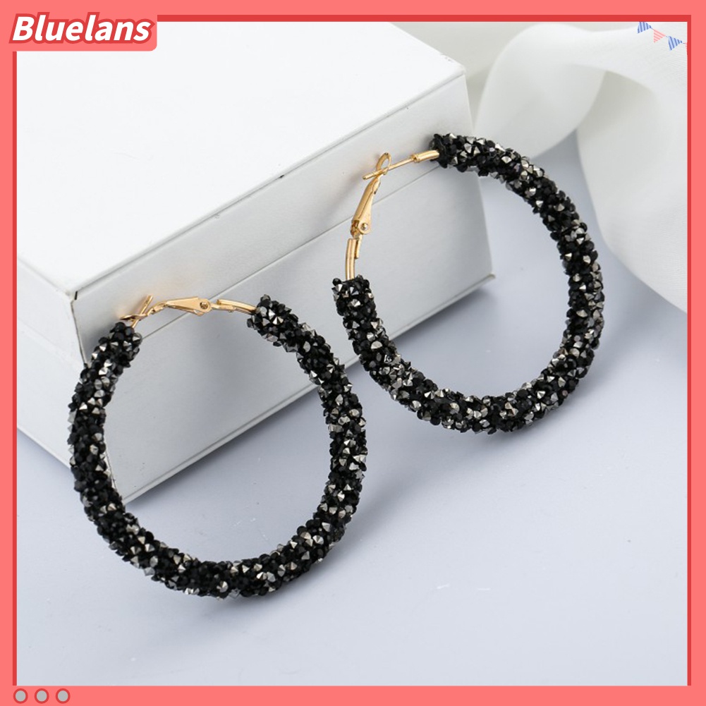 Khuyên Tai Tròn Đính Đá Thời Trang 48h Cho Nữ