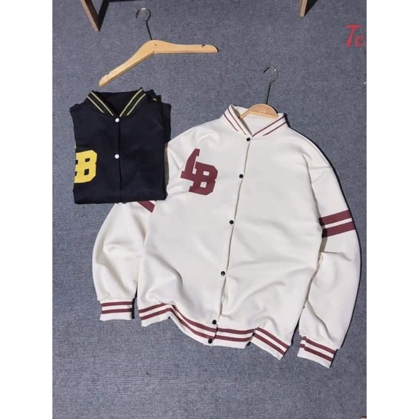 Áo khoác bomber LB chất nỉ cotton Nam nữ mặc đẹp,độc lạ | BigBuy360 - bigbuy360.vn