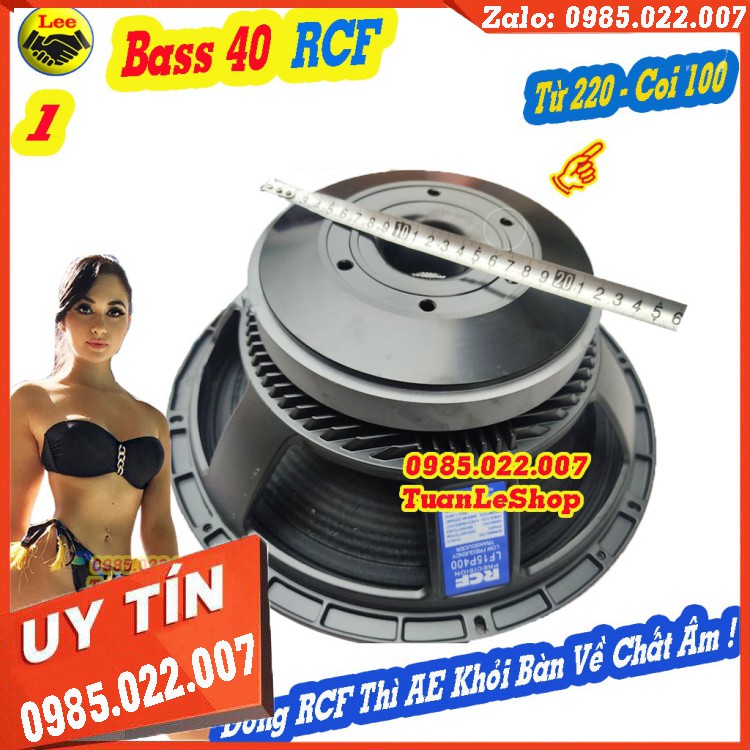 1 CỦ BASS RỜI 4 TẤC RCF TỪ 220 CÔN 100 GÂN 3 XẾP CHẤT LƯỢNG - LOA BASS 4 TẤC - GIÁ 1 LOA