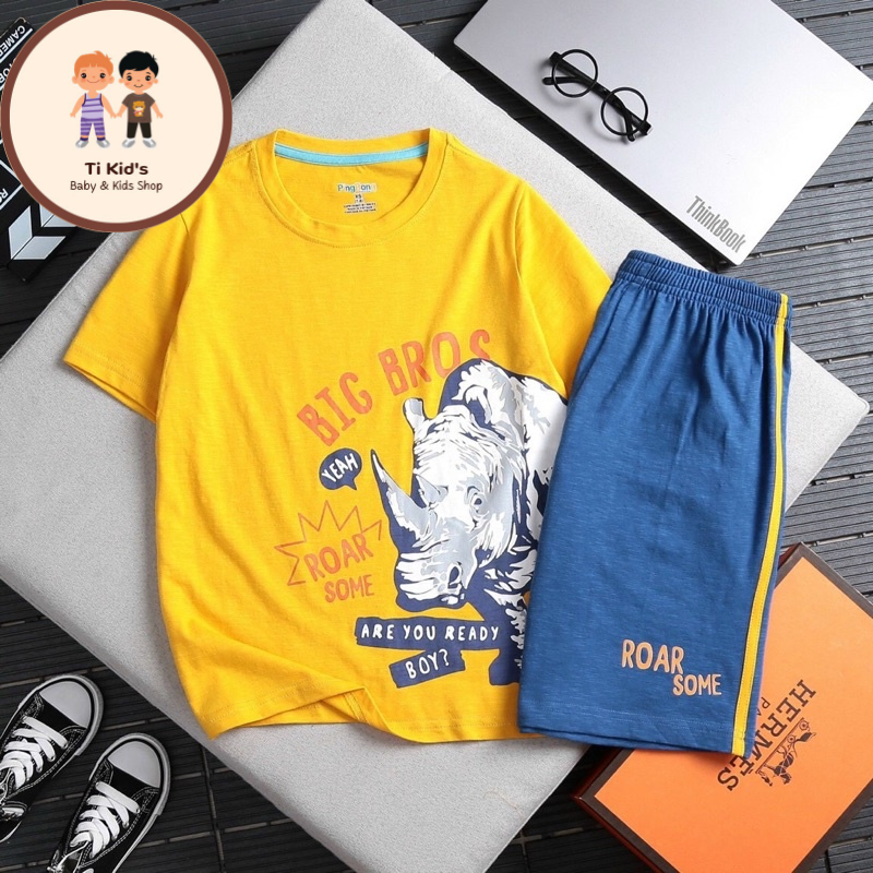 Bộ quần áo bé trai size đại siêu đẹp chất cotton 100%