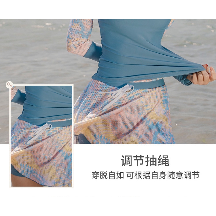 Bộ Đồ Bơi Thể Thao Tay Dài Che Phủ Bụng Chống Nắng | BigBuy360 - bigbuy360.vn