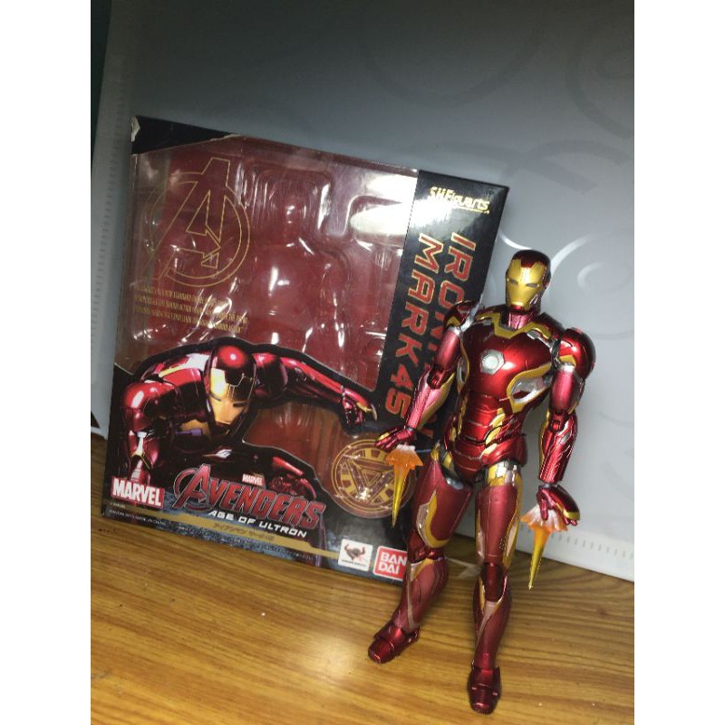 Mô hình Marvel chính hãng Bandai Shf Iron Man Mark 45