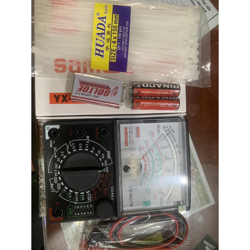 Đồng Hồ Đo Điện Vạn Năng Samwa YX-960TR [ Tặng Kèm Dây Rút Nhựa 1T5 , Kèm Thêm Phụ Kiện ]