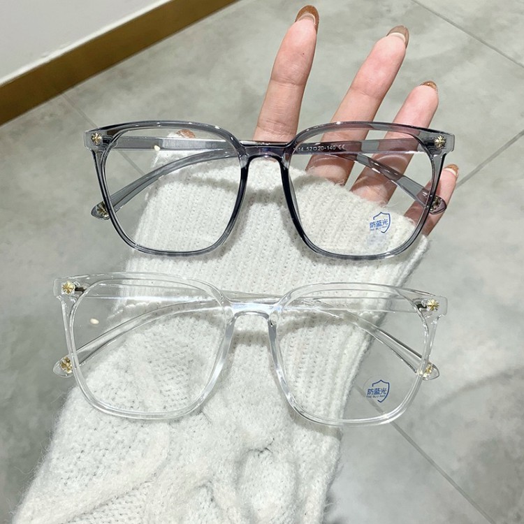 Mắt kính nữ hoạ tiết thời trang hoa cúc gọng tròn trong suốt LATIO KM11 | BigBuy360 - bigbuy360.vn