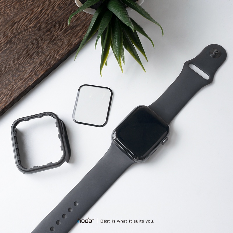 Dán màn hình Apple Watch HODA 3D Full Viền Đen