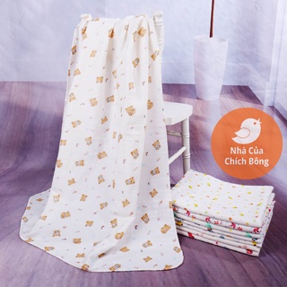 Khăn tắm xô 4 lớp cho bé trai và bé gái