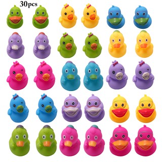 30PCS Baby Bath Toy Funny Duck Squeaky Toy Shower Bathtub Toy for Kids