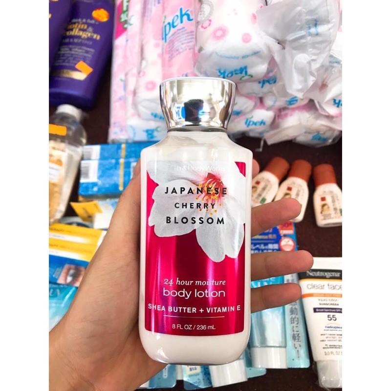 Sữa dưỡng thể Bath&Body Works Japanese Cherry Blossom, sữa dưỡng thể hoa anh đào