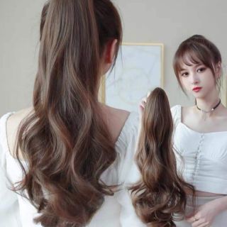 Tóc giả ngoạm xoăn gợn nhẹ cực xinh 🧡