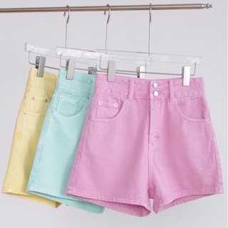 Quần short kaki 2 nút lưng cao lật lai xinh xắn