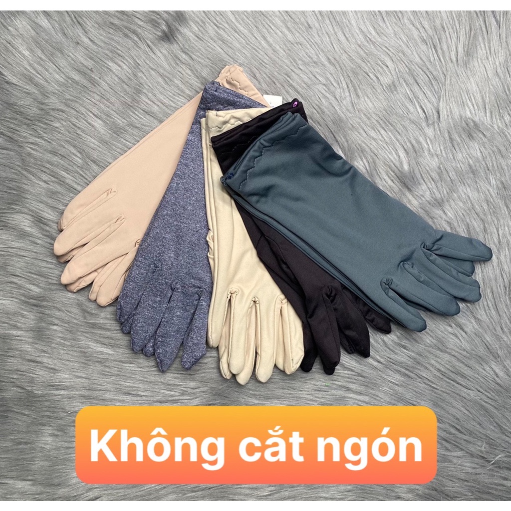 [HCM] Combo 5 đôi găng thun lạnh 4 chiều, màu trơn giao nhiều 5 màu ngẫu nhiên , ảnh thật , bảo đảm giao đúng