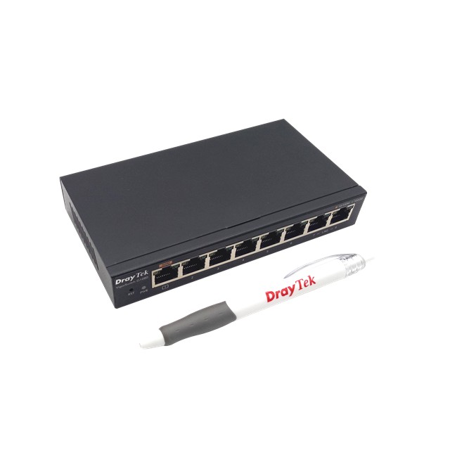 Bộ chia mạng DrayTek VigorSwitch G1080 - 8 cổng Gigabit hỗ trợ chia VLAN