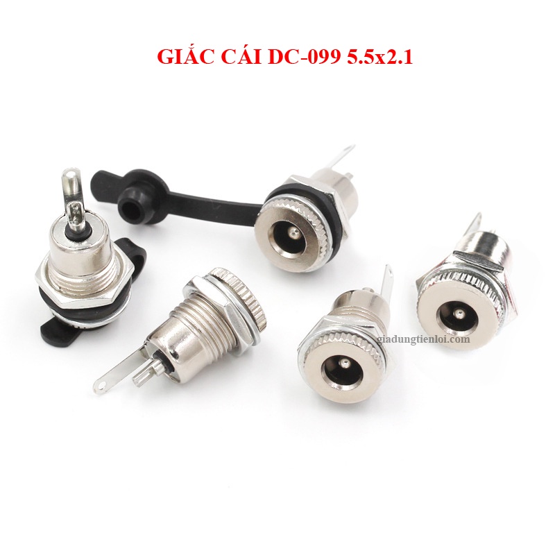 Chân giắc cái DC-099 chuẩn 5.5mm x 2.1mm