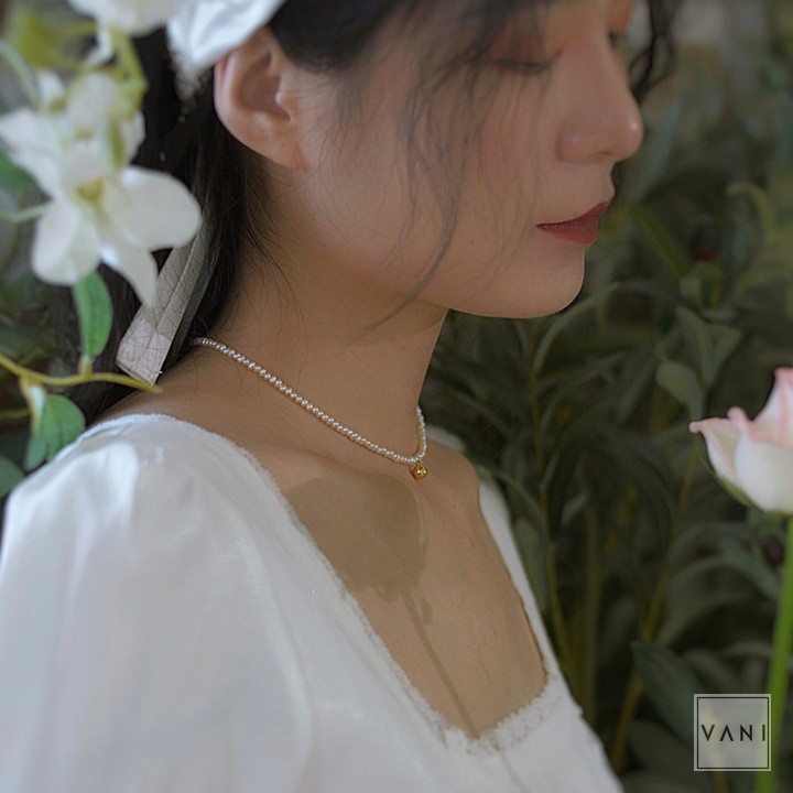Vòng Cổ Hạt Châu Đính Bi  - Vani Store - TS000479