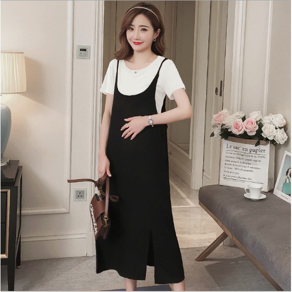 Đầm bầu công sở maxi