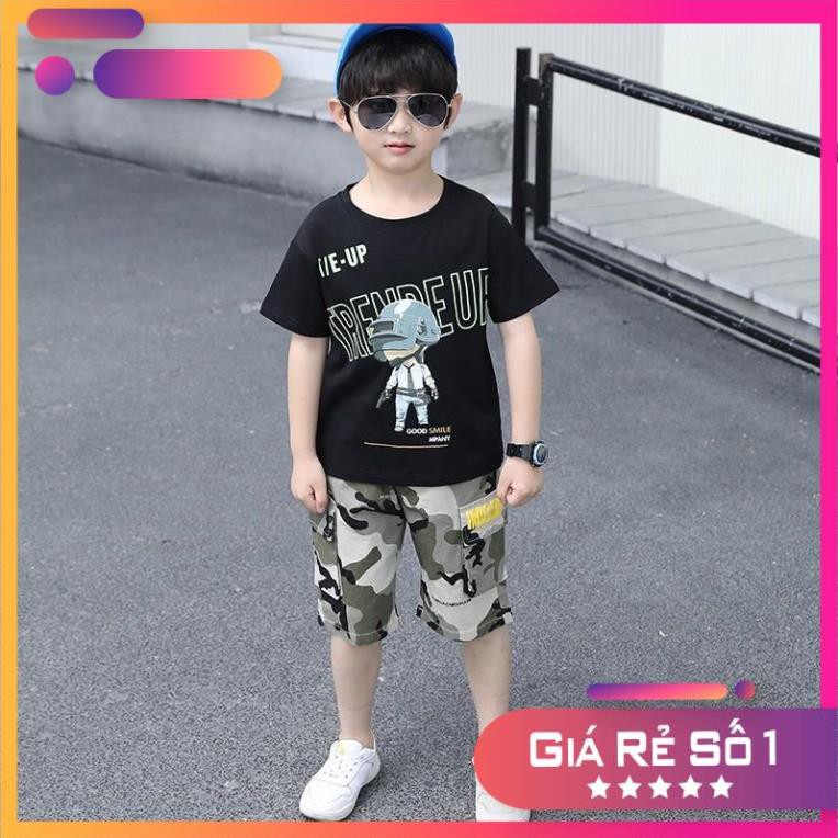 Shop 🌈 bộ đồ bé trai 🌈 sét đồ bubg thể thao lính ngụy FreeshipXtra 💰 hoàn xu trẻ em mùa hè 2021 TH