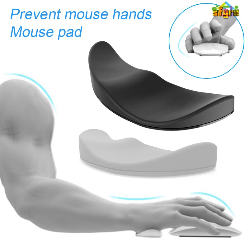 【COD】 Mouse Wrist Rest Silicone Hand Cushion Soft Pad Durable Office Palm/Hand/Wrist Support Moves with Wrist