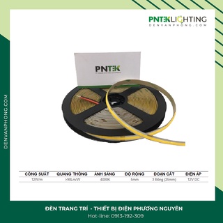 5 Mét LED dây COB 12DVC siêu sáng (hàng chuẩn có CO-CQ cho công trình)