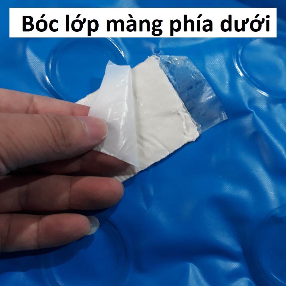 Combo 3 miếng Vá Dán bể phao hồ bơi bơm hơi siêu dính chịu nước cỡ 5x10cm mã 50031