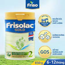 Sữa Frisolac Gold số 2 - 850g (Dành cho trẻ từ 6 đến 12 tháng)