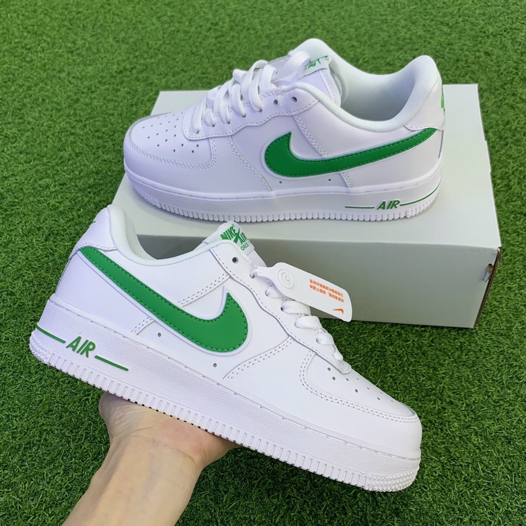Giày _Nike Air Force 1, _Nike Af1 vệt xanh, AF1 xanh tặng tất Full Box Bill hàng S.Cấp