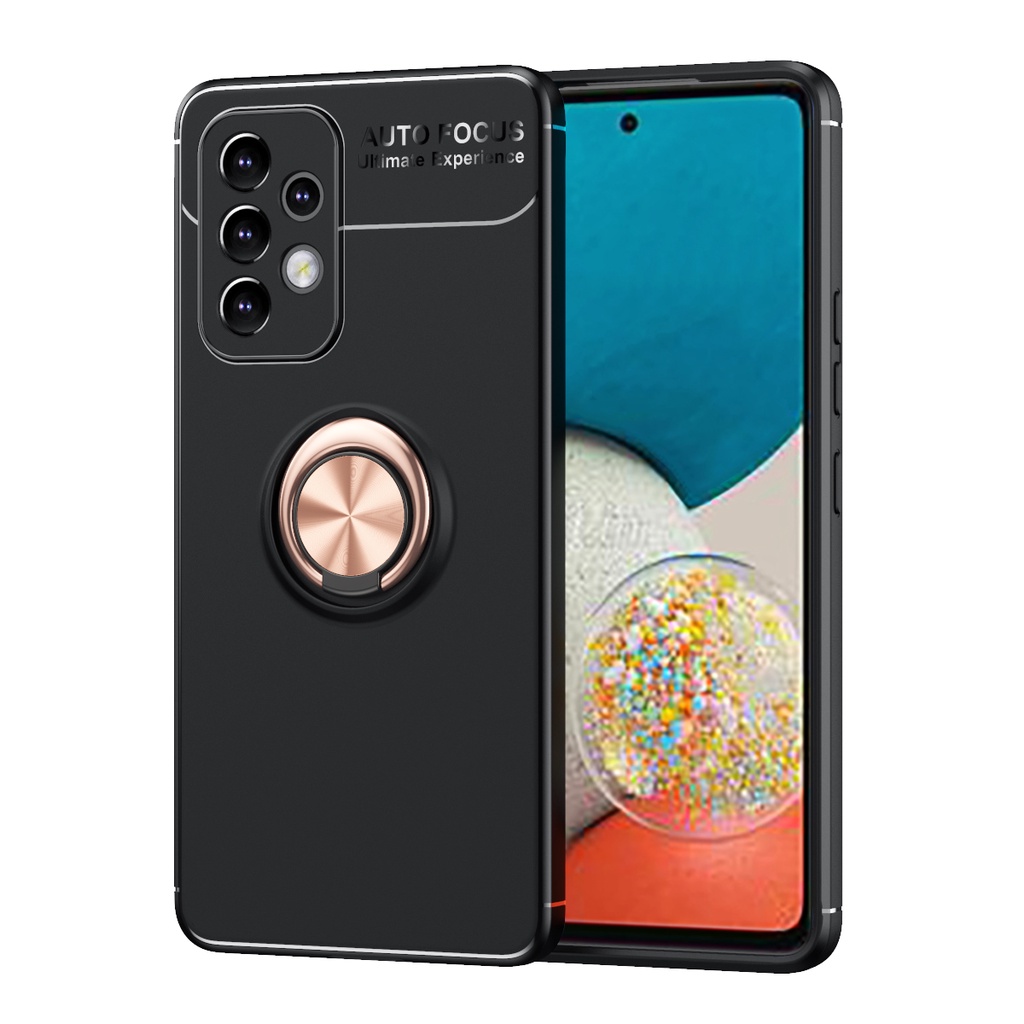 Ốp Điện Thoại Silicon Mềm Gắn Nhẫn Đỡ Nam Châm Cho Samsung Galaxy A13 A23 A53 A33 A73 M52