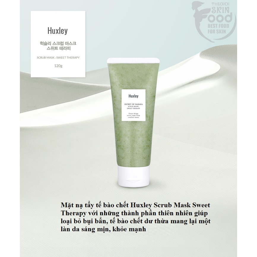 Tẩy Tế Bào Chết Huxley, Dưỡng Da Chiết Xuất Từ Xương Rồng Huxley Scrub Mask Sweet Therapy 120g Vala store