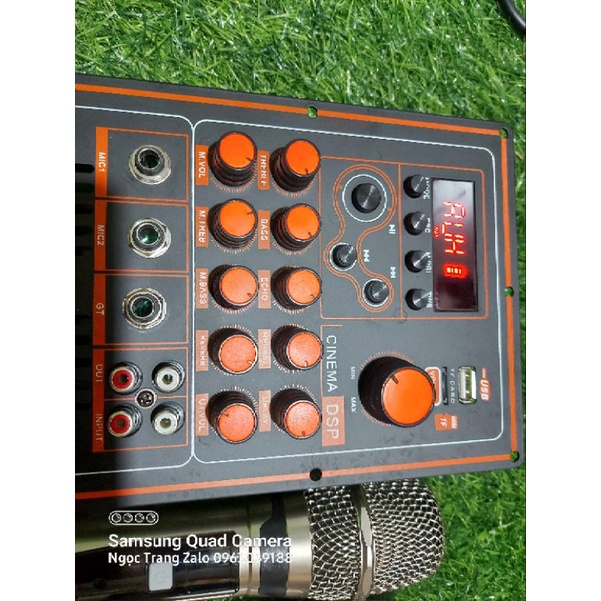 Trọn Bộ Mạch Loa Kéo Tặng Kèm 2 Tay Micro Full Nhôm UHF Sịn sò  Cực Chất