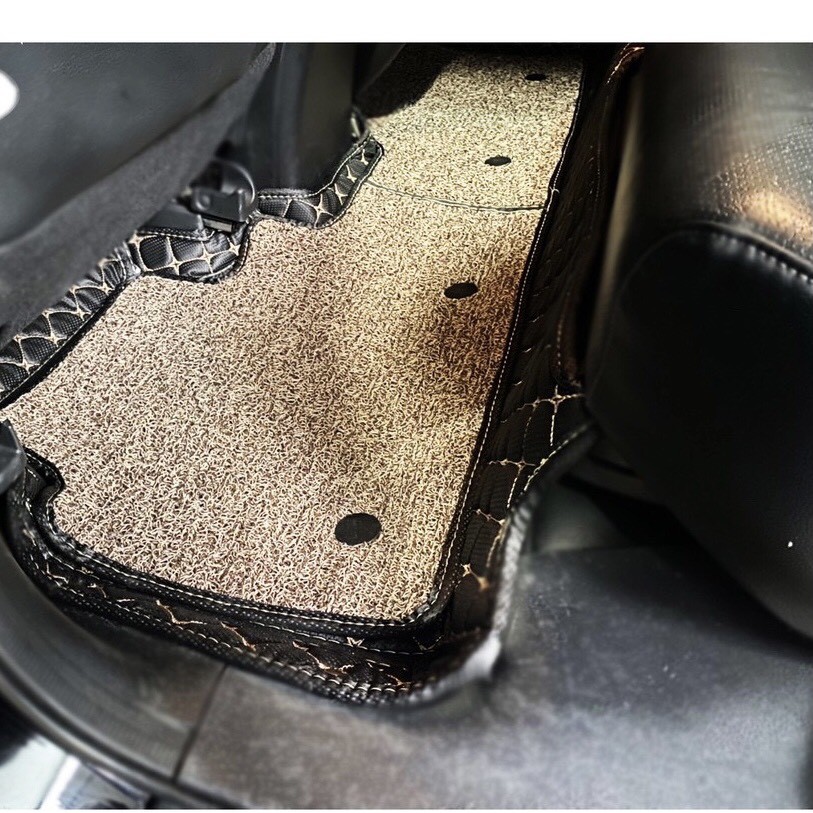 Thảm lót sàn ô tô 5D,6D Honda CRV 2012-2017 - Bản xe 5 chỗ - Thảm da + rối chống bẩn, Sạch sẽ - Sang Trọng