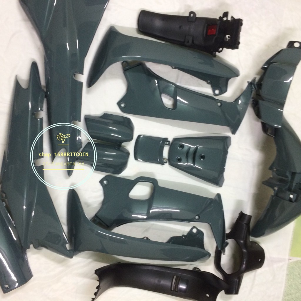 Dàn áo xe Wave alpha  Màu Xi Măng- Wave nhỏ - 110- THÁI 2000 đến 2006-Wave ZX-wave -wave nhựa ABS